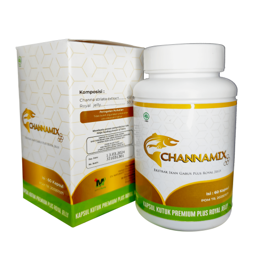 Channamix: Kapsul Ikan Gabus Premium, 7x Mempercepat Proses Menyembuhan Luka